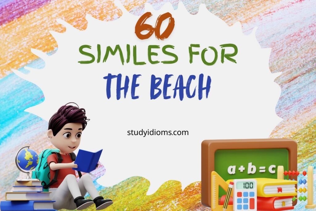 similes for the beach