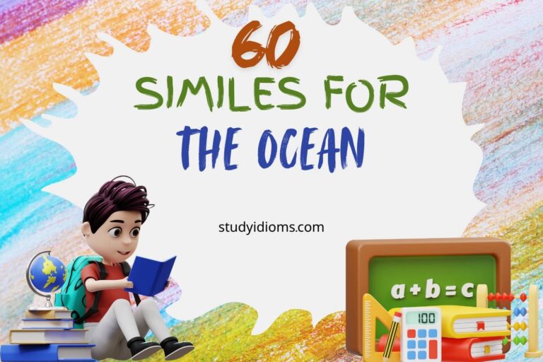 similes for the ocean